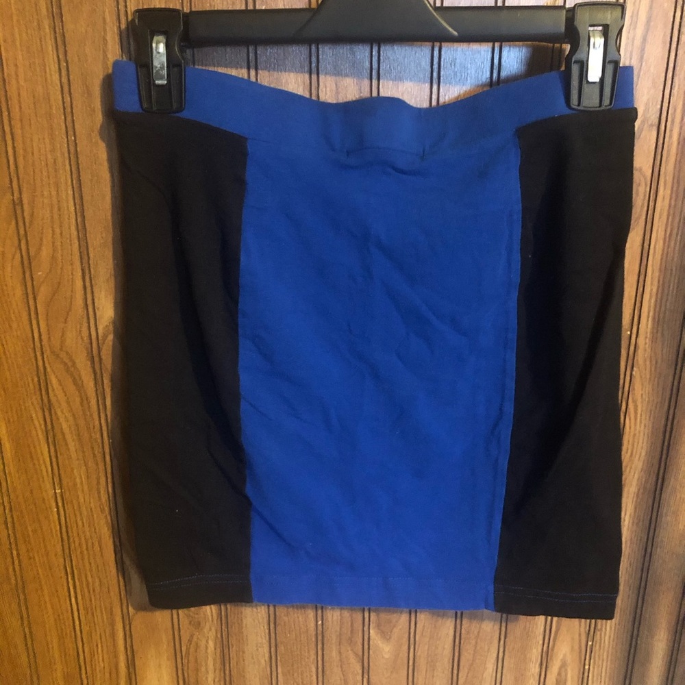 Blue and Black Skirt